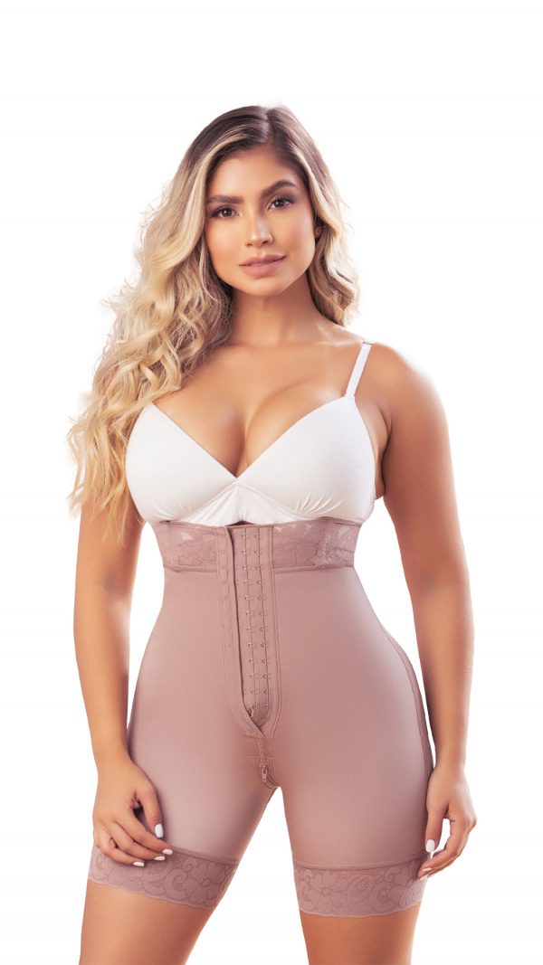 Lycra boned garment with clasp and invisible butt lift